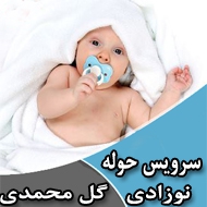 سرویس حوله نوزادی گل محمدی در تهران