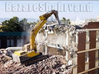 تخریب ساختمان مشهد پوشش اصغرزاده در مشهد