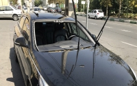 شیشه اتومبیل بلال در بندرعباس