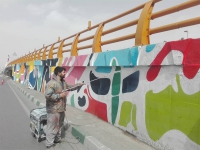 نقاشی ساختمان محمدی در مشهد