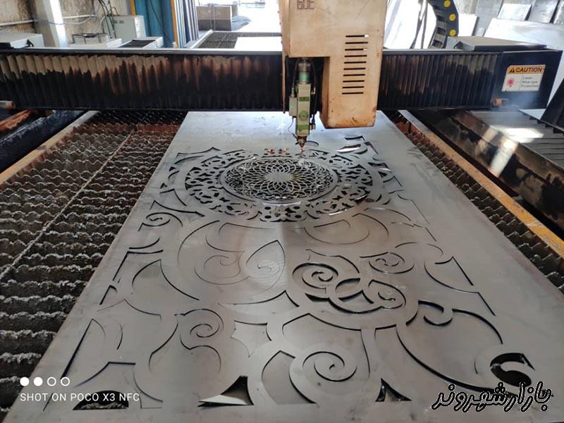 خدمات برش لیزر فلزات آهن استیل آلومینیوم در مشهد
