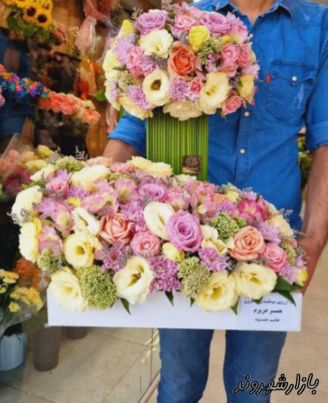 گل فروشی در محدوده مطهری در مشهد