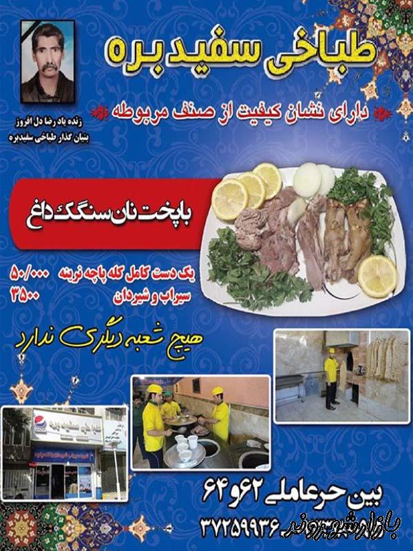 طباخی سفید بره در مشهد