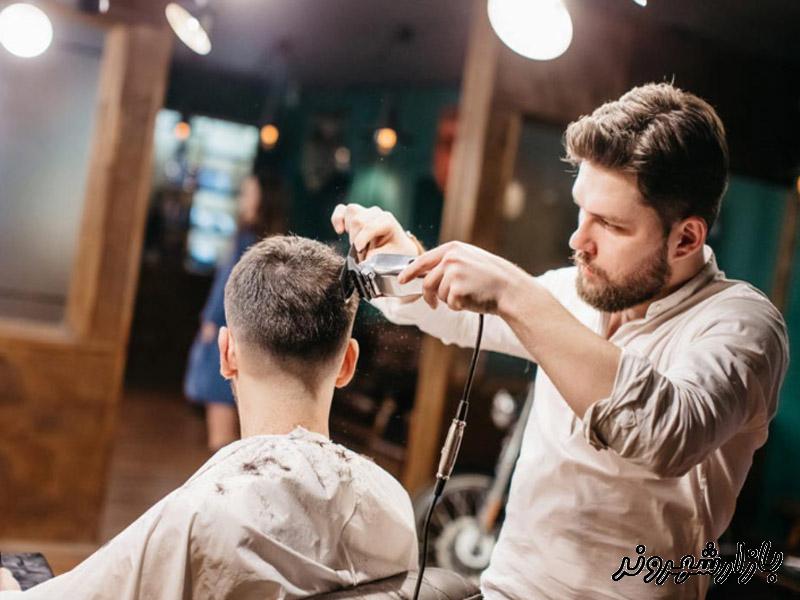 آرایشگاه مردانه کرد در نطنز