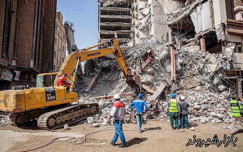 تخریب ساختمانی تاری در تبریز