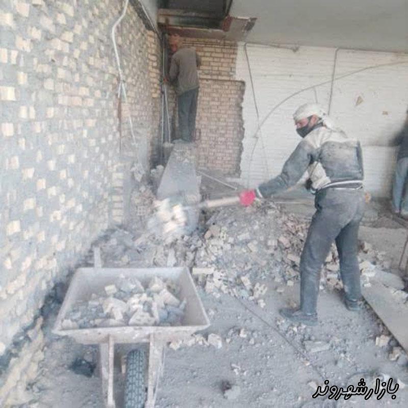 تخریب ساختمان برادران پهلوان در مشهد